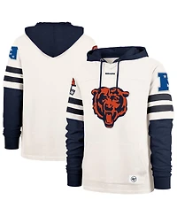 '47 Brand Men's Cream Chicago Bears Split Zone Cornerback Duo Lacer Hoodie