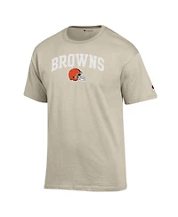 Champion Men's Oatmeal Cleveland Browns Jersey T-Shirt