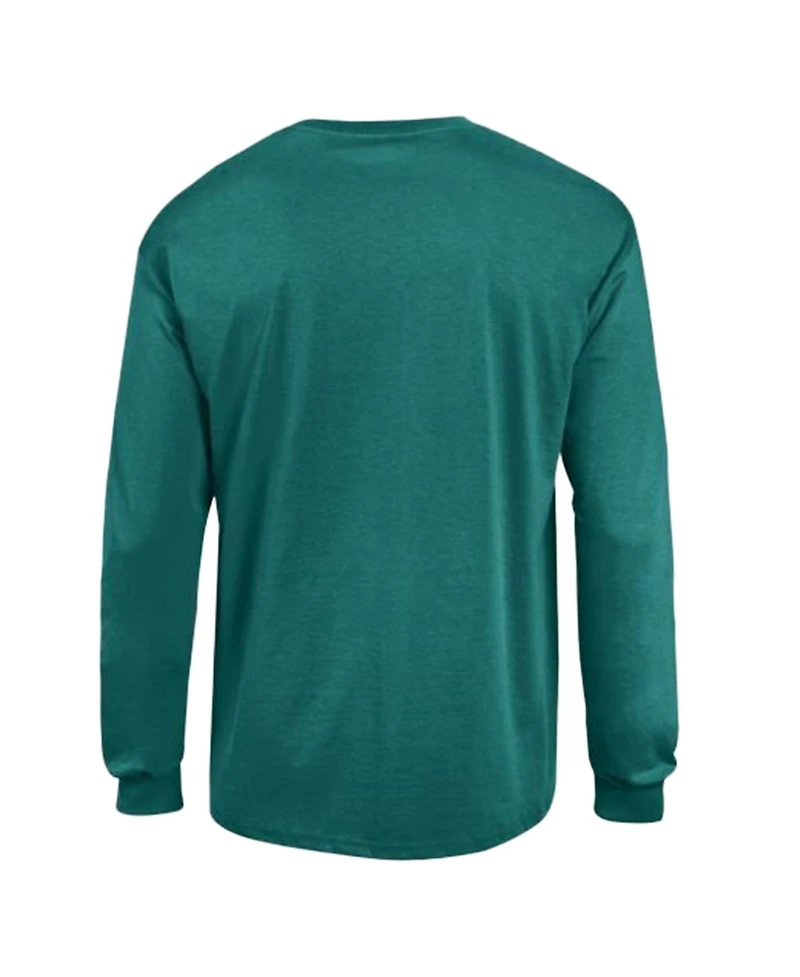 Champion Men's Philadelphia Eagles Arch Over Logo Long-Sleeve Dropped-Shoulder T-Shirt