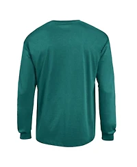 Champion Men's Philadelphia Eagles Arch Over Logo Long-Sleeve Dropped-Shoulder T-Shirt