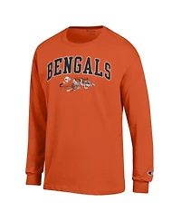 Champion Men's Cincinnati Bengals Long-Sleeve Crewneck Relaxed-Fit T-Shirt