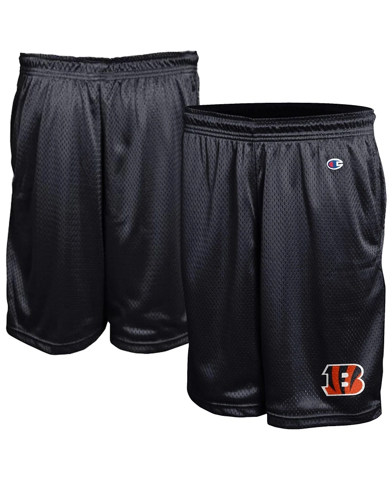 Champion Men's Cincinnati Bengals Classic Mesh Pull-On Shorts, 8" Inseam