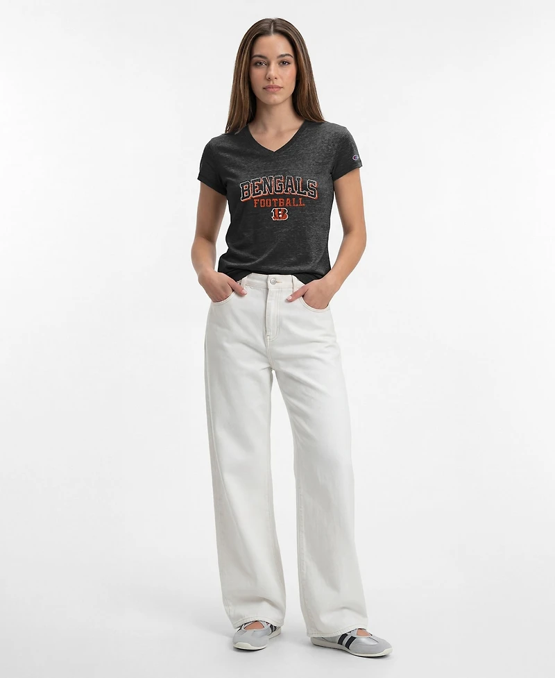 Champion Women's Cincinnati Bengals Triumph Tri-Blend V-Neck T-Shirt