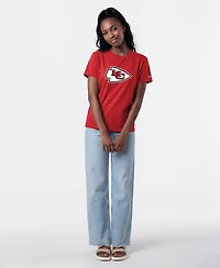 Champion Women's Kansas City Chiefs Crewneck Short-Sleeve Cotton-Blend T-Shirt