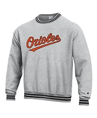 Champion Men's Baltimore Orioles Reverse Weave Crewneck Sweatshirt