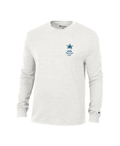 Champion Men's White Seattle Mariners Cooperstown Winning Tradition Tri-Blend Long Sleeve T-Shirt