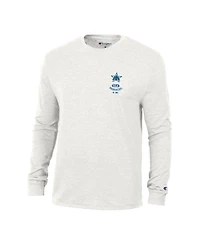 Champion Men's White Seattle Mariners Cooperstown Winning Tradition Tri-Blend Long Sleeve T-Shirt