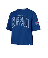 '47 Brand Women's Buffalo Bills Call Out Reed City Relaxed Fit Cropped Graphic Tee