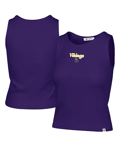 '47 Brand Women's Minnesota Vikings Cropped-Ribbed Cotton-Blend Tank Top