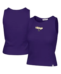 '47 Brand Women's Minnesota Vikings Cropped-Ribbed Cotton-Blend Tank Top