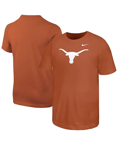 Nike Big Boys and Girls Texas Orange Longhorns Logo T-Shirt
