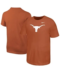 Nike Big Boys and Girls Texas Orange Longhorns Logo T-Shirt