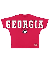 Pressbox Women's Georgia Bulldogs Flannigan Oversized T-Shirt