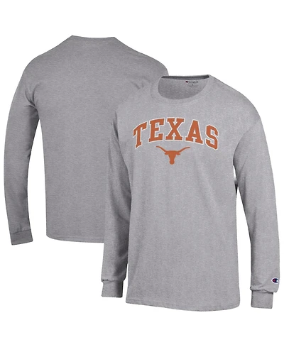 Champion Men's Texas Longhorns Arch Over Logo Long Sleeve Crewneck T-Shirt