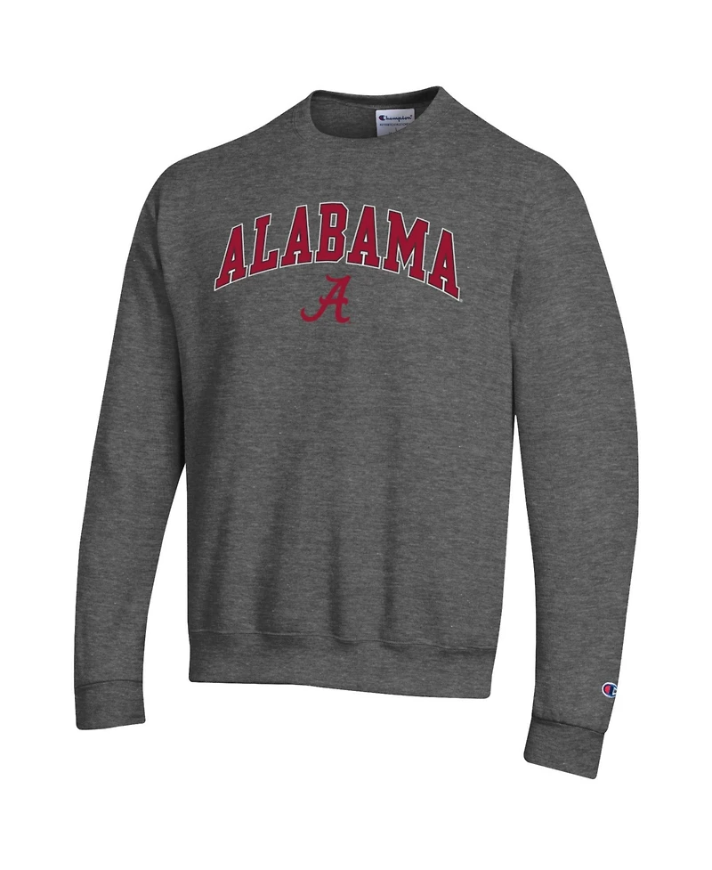 Champion Men's Alabama Crimson Tide Arch Over Logo Fleece-Lined Crewneck Pullover Sweatshirt
