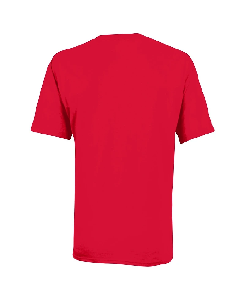 Champion Big Boys and Girls Scarlet Boston University Arch Over Logo T-Shirt