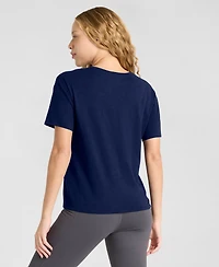 Fanatics Women's Cleveland Guardians Boxy Slub Notch Neck T-Shirt