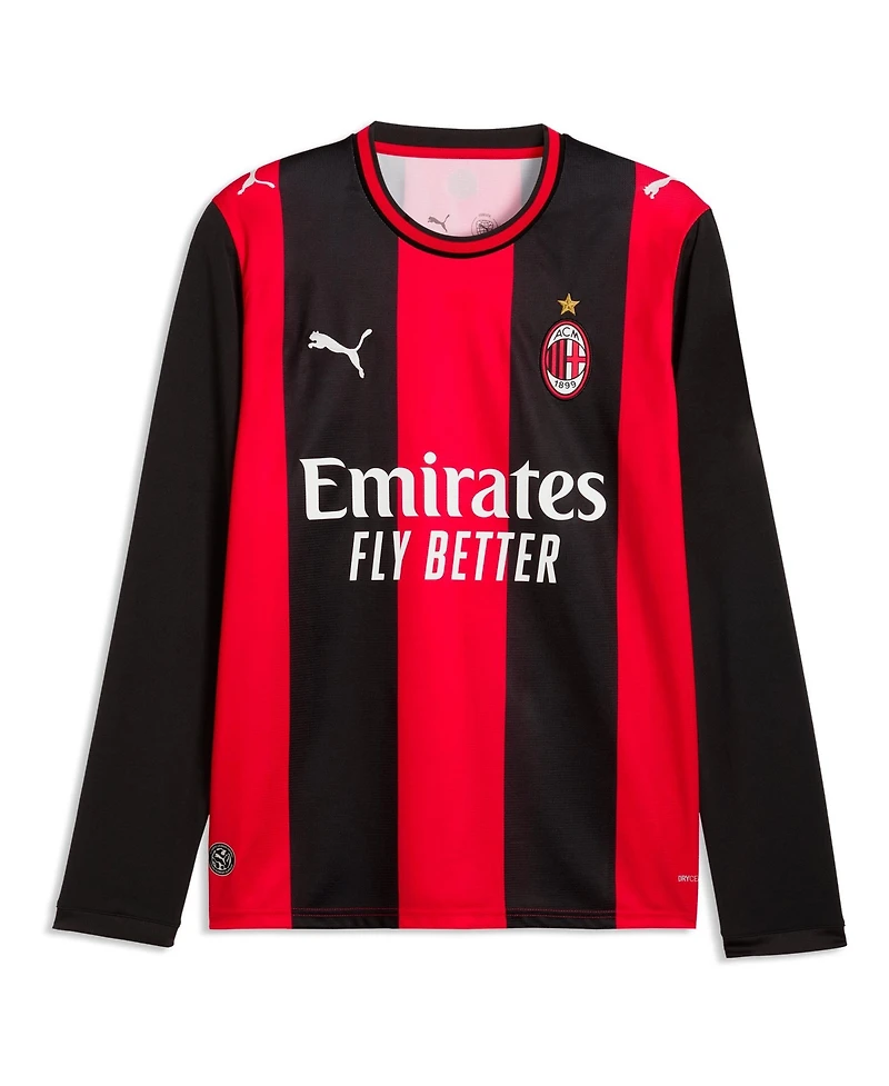 Puma Men's Ac Milan Rafael Leao 2026/27 Home Long-Sleeve Crewneck Replica Jersey