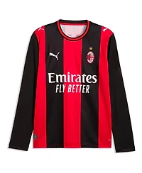 Puma Men's Ac Milan Rafael Leao 2026/27 Home Long-Sleeve Crewneck Replica Jersey