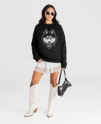 Gameday Couture Women's UConn Huskies Dropped Shoulder Graphic Cotton-Blend Sweatshirt
