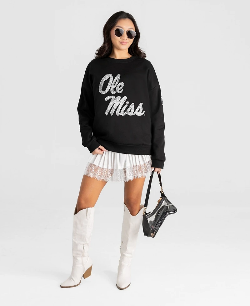 Gameday Couture Women's Ole Miss Rebels Bold Move Oversized Fit Dropped-Shoulder Sweatshirt