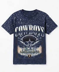 Gameday Couture Women's Dallas Cowboys Sky's the Limit Washed Micro Rhinestone T-Shirt