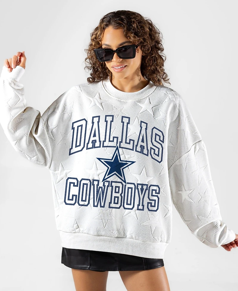 Gameday Couture Women's Dallas Cowboys Big Play Energy Oversized Crewneck Sweatshirt