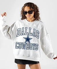 Gameday Couture Women's Dallas Cowboys Big Play Energy Oversized Crewneck Sweatshirt