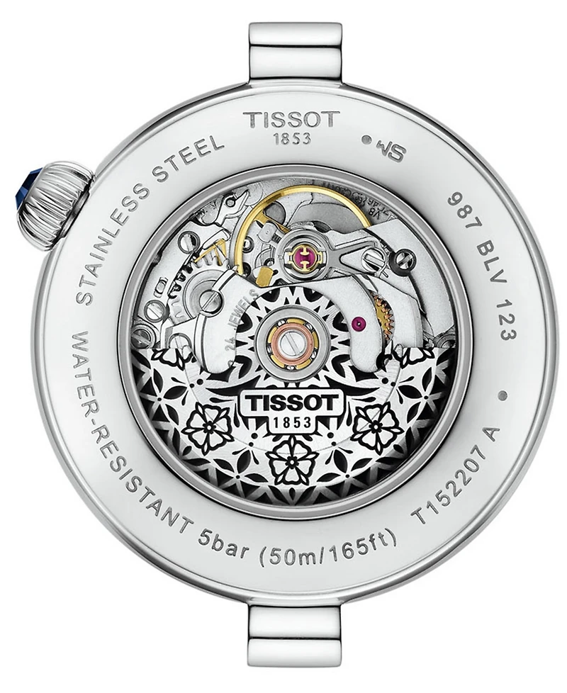 Tissot Women's Desir Automatic Silver-Tone Stainless Steel Bracelet Watch 28mm