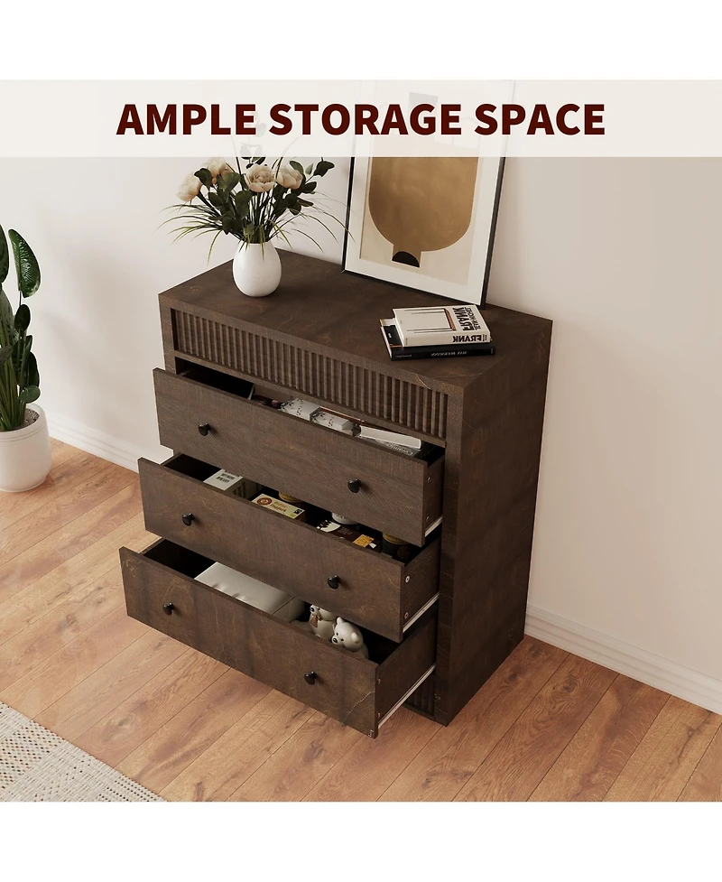 homfan 3-Drawer Dresser