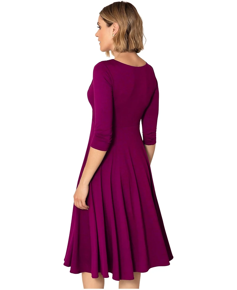 Alie Street London Women's Annie Fit-Flare Midi Dress