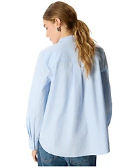 Whistles Women's Cotton Scarf Detail Button Down Shirt
