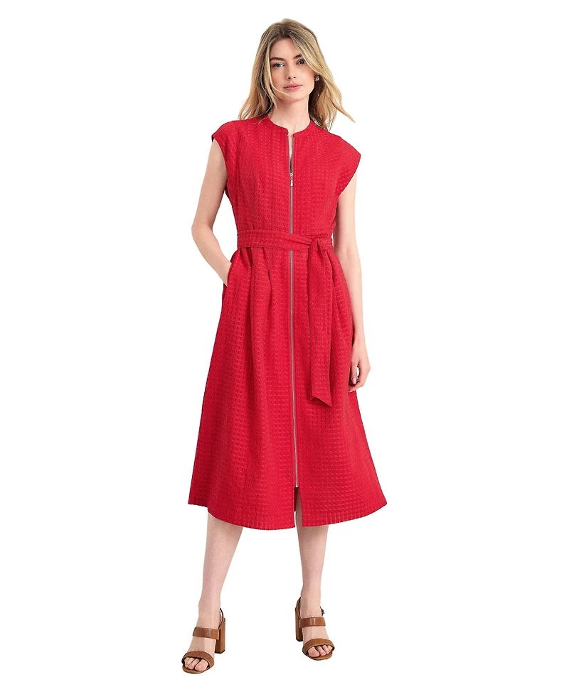 Phase Eight Women's Elvira Zip Front Midi Dress