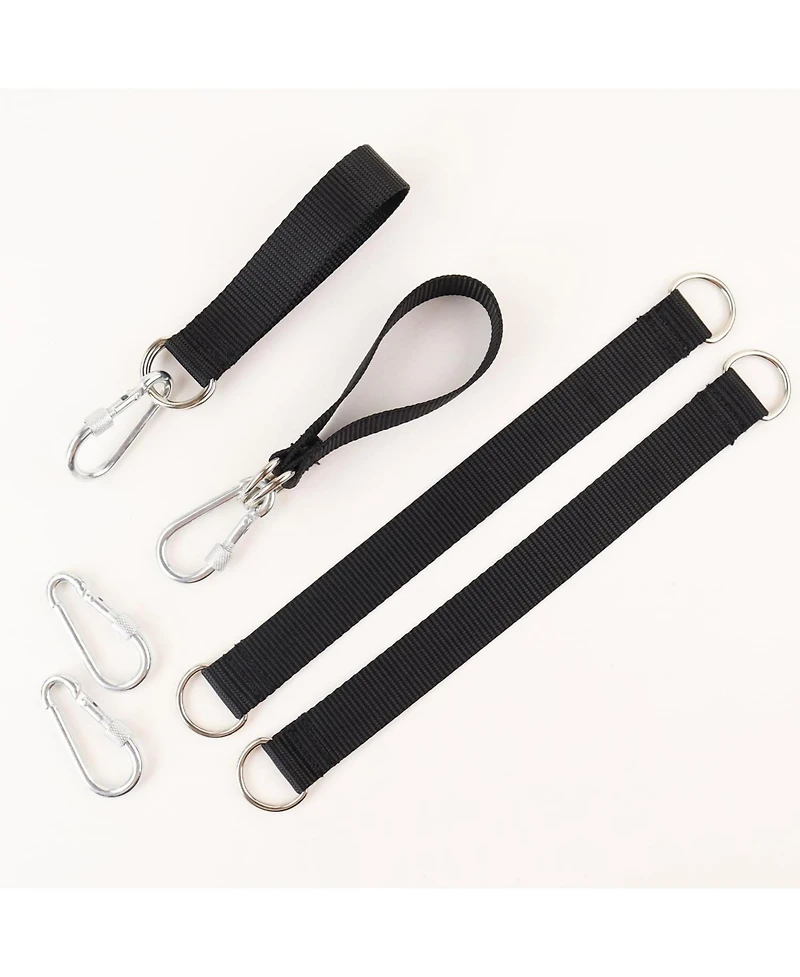 Piscifun Outdoor Tree Swing Straps Hanging Kit Heavy Duty Nylon Webbing Carabiners 220 Lbs Weight Capacity