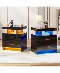 Vlsrka Ashten Drawer Nightstand, Set of 2