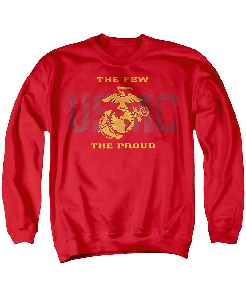 Us Marines Men's Long-Sleeve Graphic Crewneck Sweatshirt