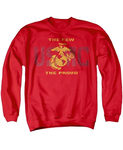 Us Marines Men's Long-Sleeve Graphic Crewneck Sweatshirt