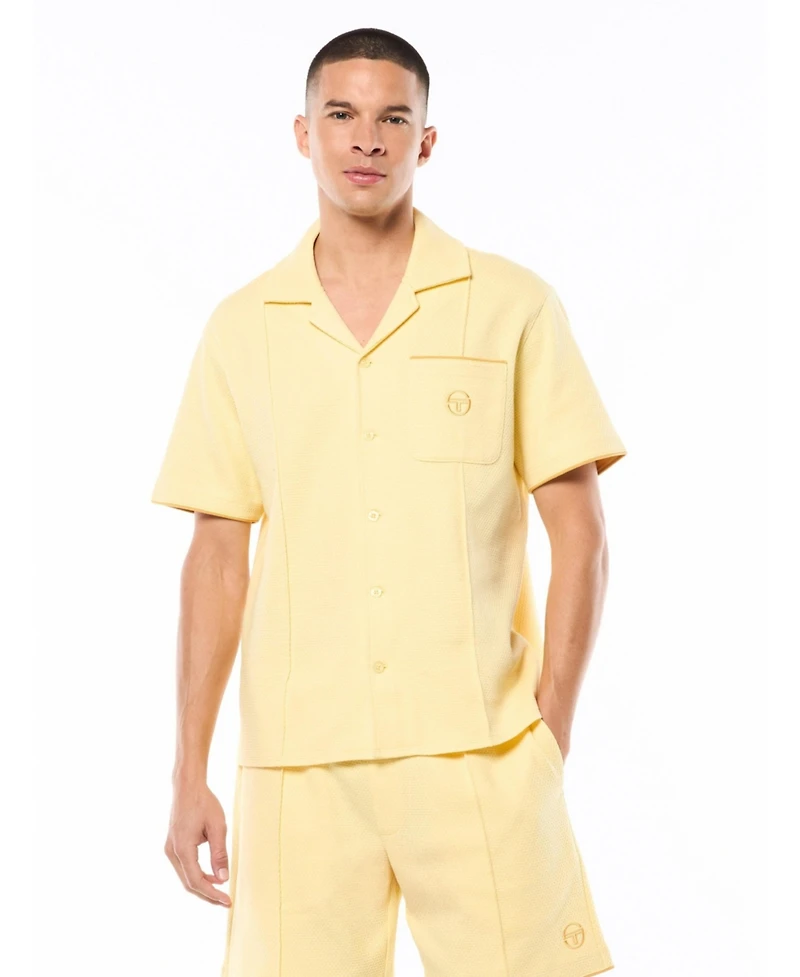 Sergio Tacchini Men's Rilssasto Cabana Camp-Collar Short-Sleeve Resort Shirt