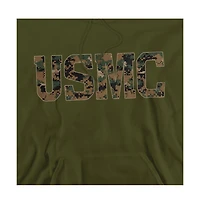 Us Marines Men's Corps Camo Fill Graphic Pullover Hoodie