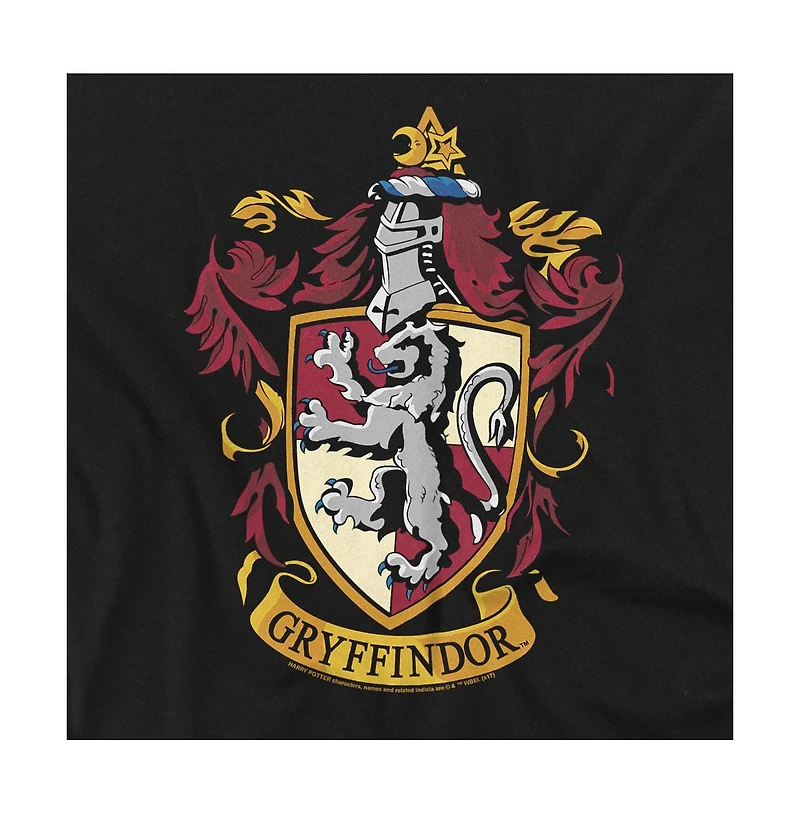 Harry Potter Men's Gryffindor Crest Graphic Crewneck Pullover Sweatshirt