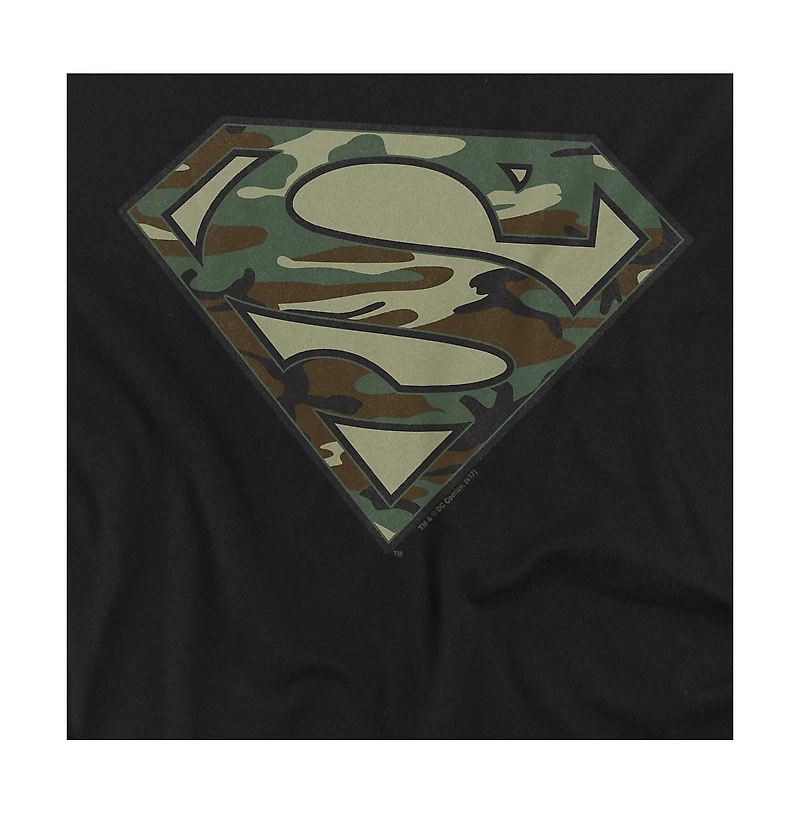 Superman Men's Camo Logo Crewneck Sweatshirt