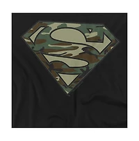 Superman Men's Camo Logo Crewneck Sweatshirt