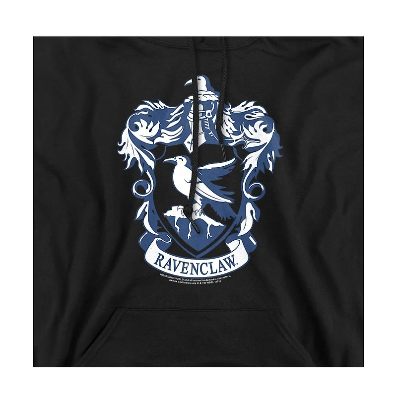 Harry Potter Men's Ravenclaw Crest Graphic Long-Sleeve Pull-Over Hoodie