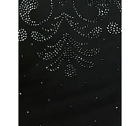 Seni & Cade Women's Beaded Sparkly Sweetheart Mini Dress