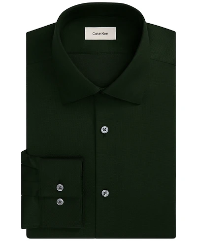 Calvin Klein Men's Performance Wrinkle Free Slim-Fit Spread-Collar Dress Shirt