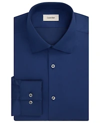 Calvin Klein Men's Performance Wrinkle Free Slim-Fit Spread-Collar Dress Shirt
