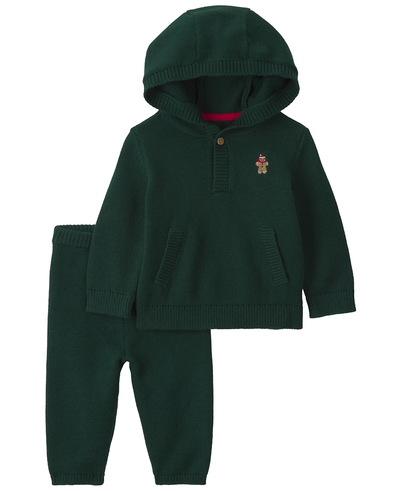 Carter's Baby Boys' Gingerbread Top and Pants, 2-Piece Set