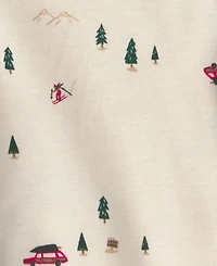 Carter's Baby Boys' Christmas Fleece Layering Vest, Bodysuit and Jogger Pants, 3-Piece Set