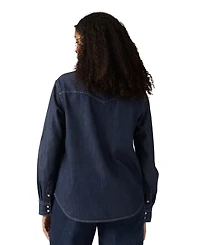 Levi's Women's Evans Relaxed Western Long-Sleeve Denim Shirt