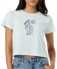 O'Neill Women's Desert Sun Graphic Cropped Fitted Top